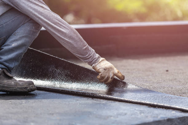 Professional Waterproofing technician working in Martinsville, OH